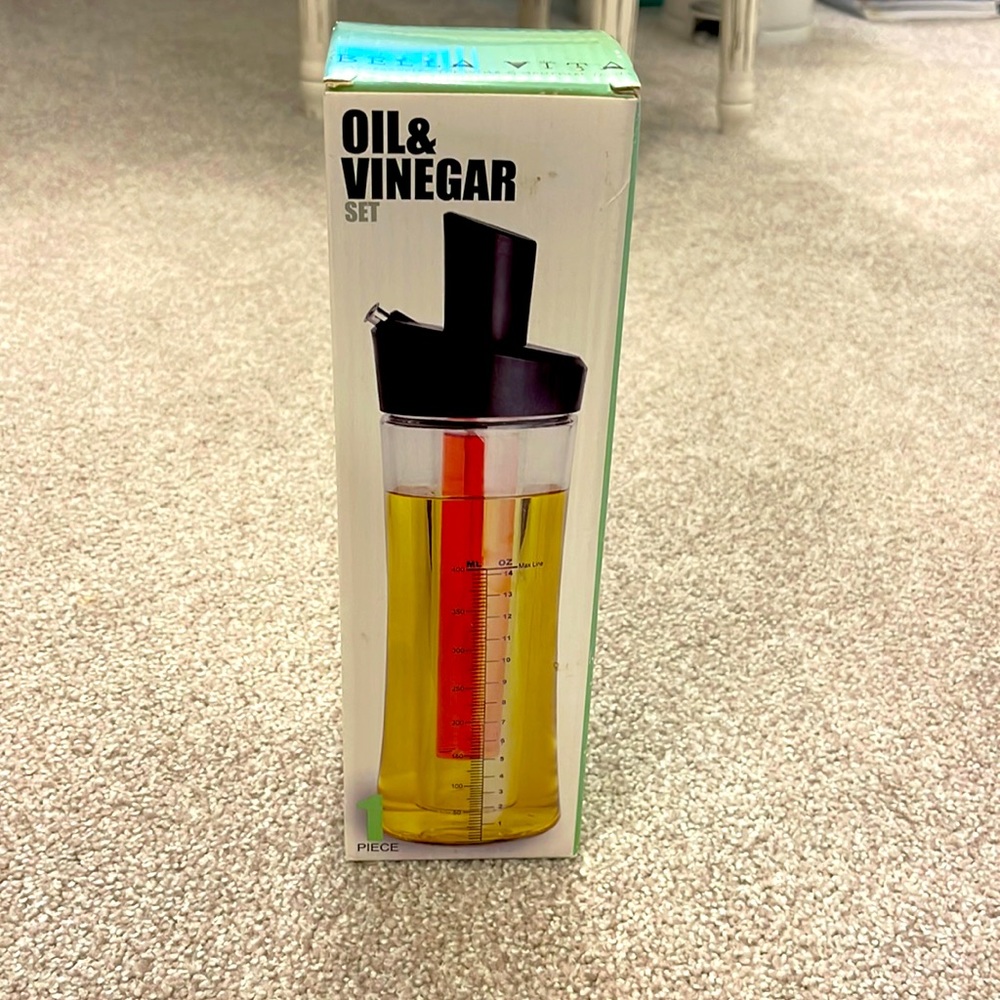 New Bella vita oil & vinegar set jar kitchen